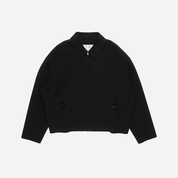 ACNE STUDIOS 양면 캐시미어 칼라 재킷 블랙